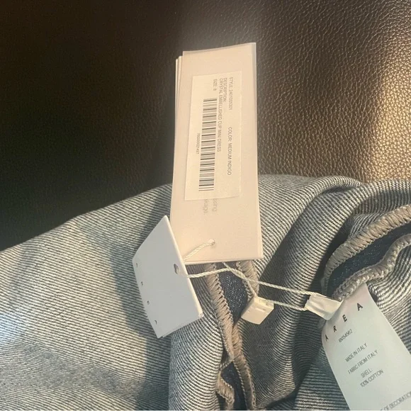 AREA Crystal Embellished Denim Dress - Picture 5 of 5